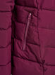 Kr&oacute;tka kurtka puchowa z kapturem, Ciemnobordowy, Packshot image number 3