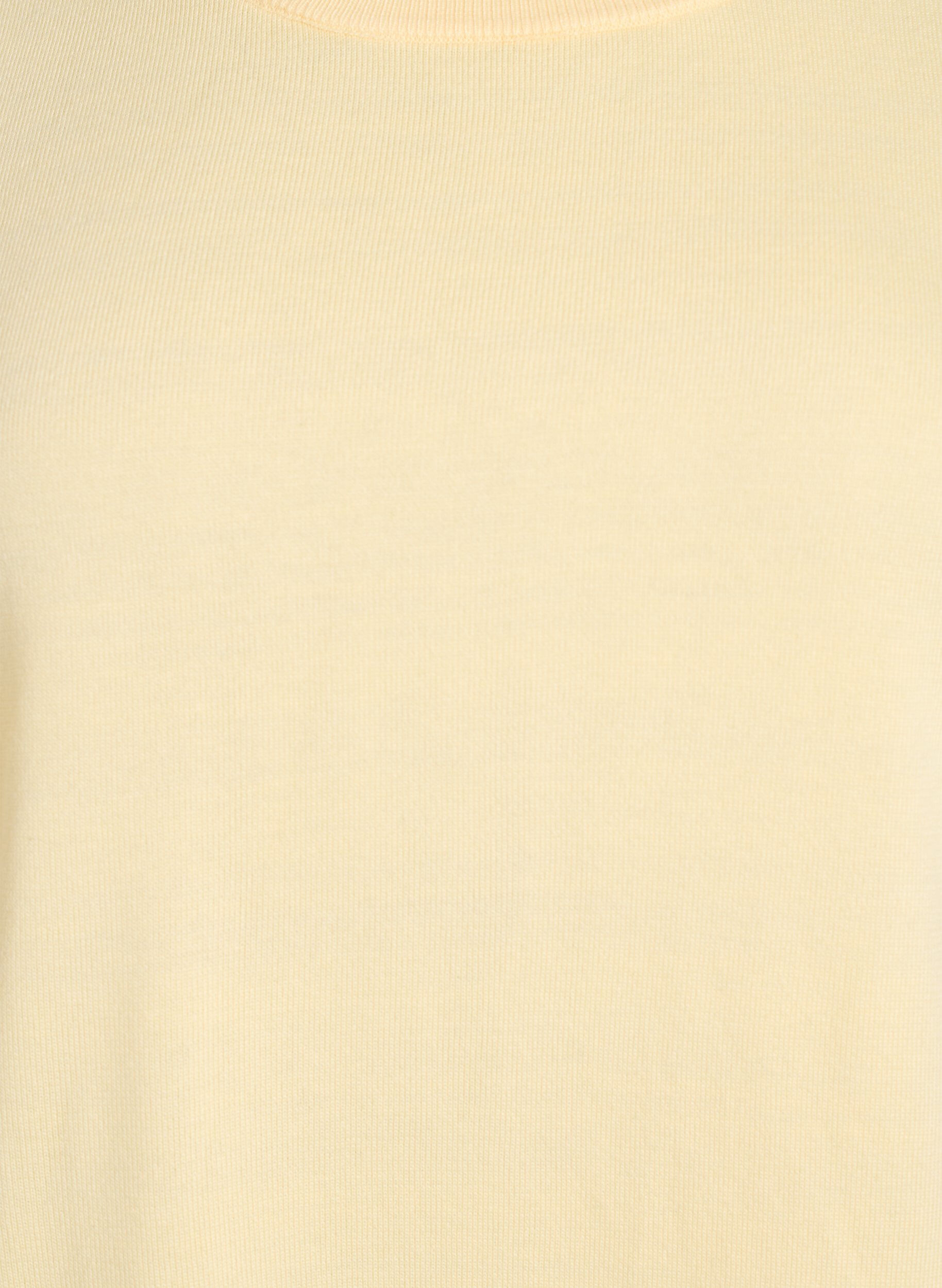 Zizzi Cienko dzianinowa bluzka z kr&oacute;tkimi rekawami, Ż&oacute;łty, Packshot image number 2