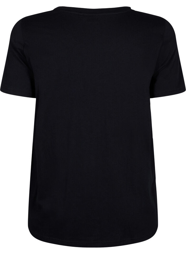 Koszulka z krysztalkami, Black W. Rhinestones, Packshot image number 1