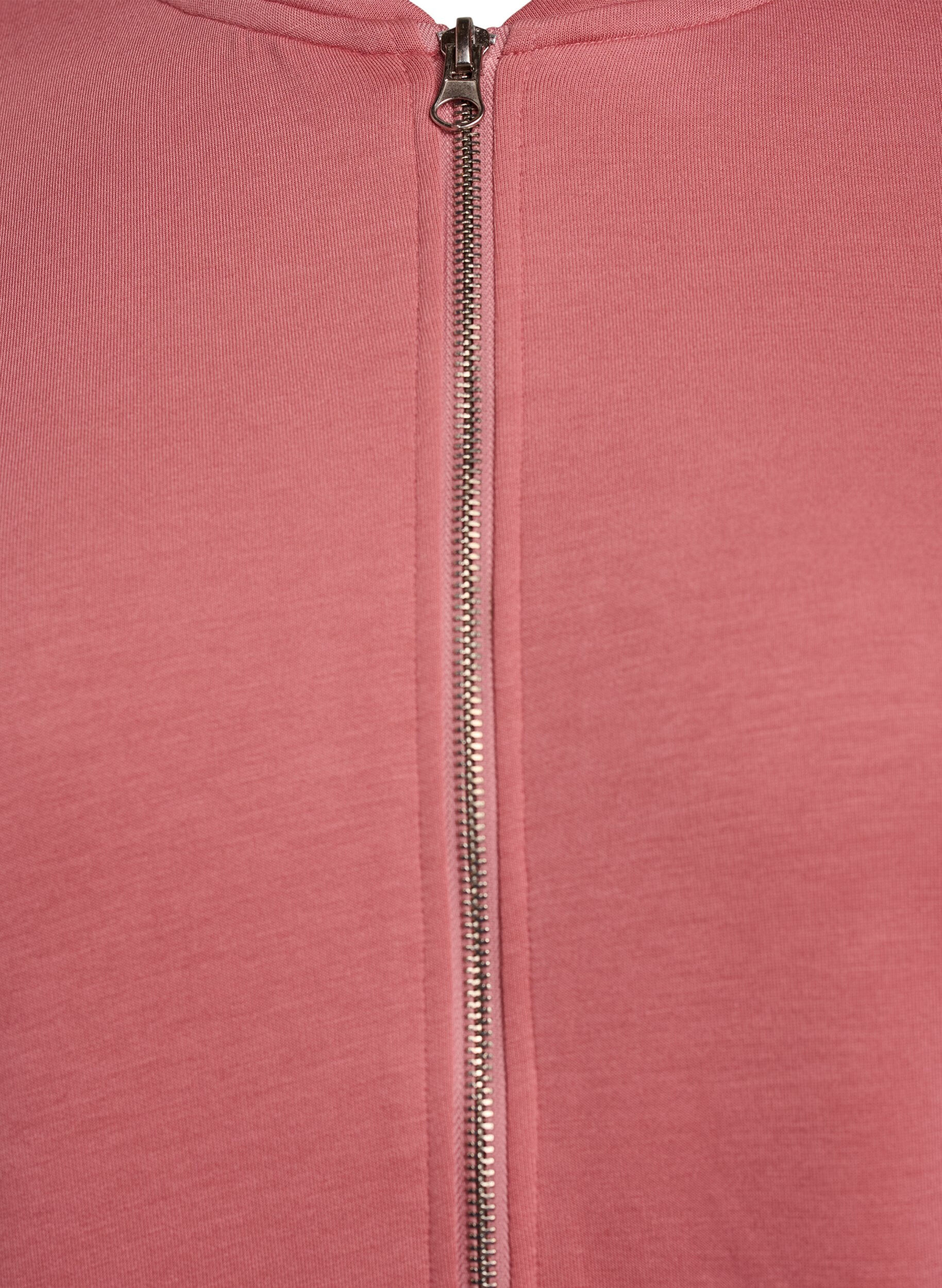 Zizzi Kardigan bomber z zamkiem blyskawicznym, R&oacute;żowy, Packshot image number 2