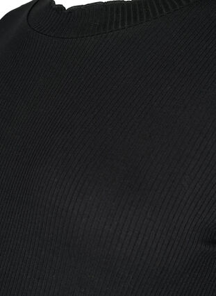 Bluzka ciazowa z dlugimi rekawami ze sciagaczem, Black, Packshot image number 2