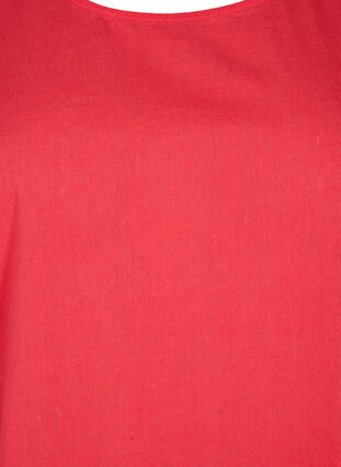 Bluzka z krótkim rekawem z mieszanki bawelny z lnem, Hibiscus, Packshot image number 2