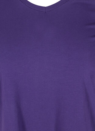 Koszulka typu basic z dekoltem w serek, Parachute Purple, Packshot image number 2