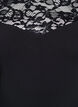 Obcisle body z koronkowymi rekawami, Czarne, Packshot image number 2