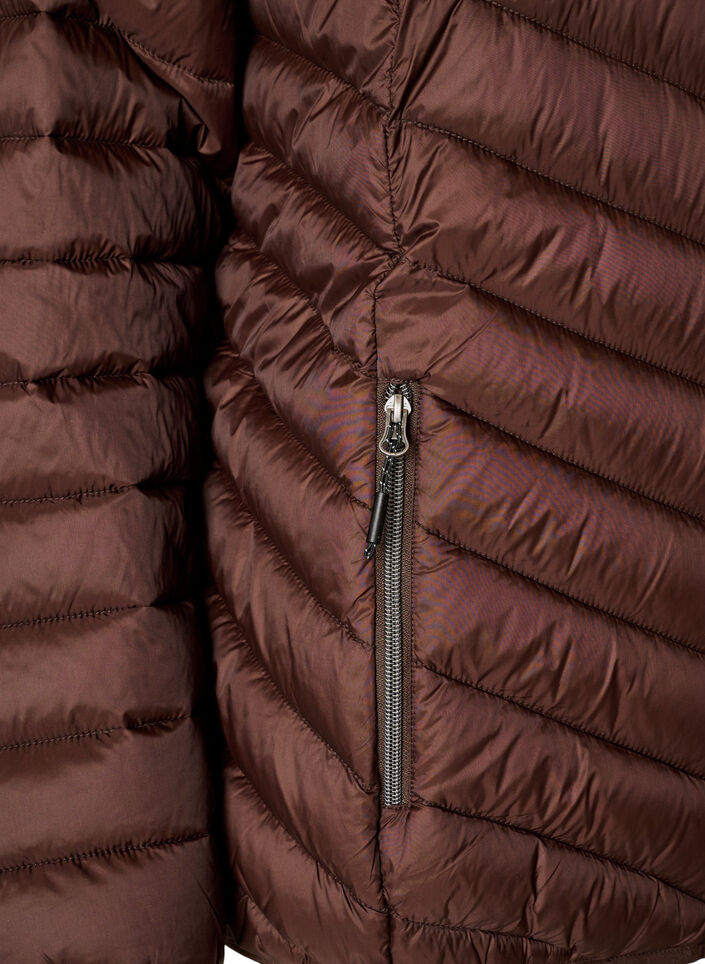 Lekka kurtka z kapturem, Brązowy, Packshot image number 3