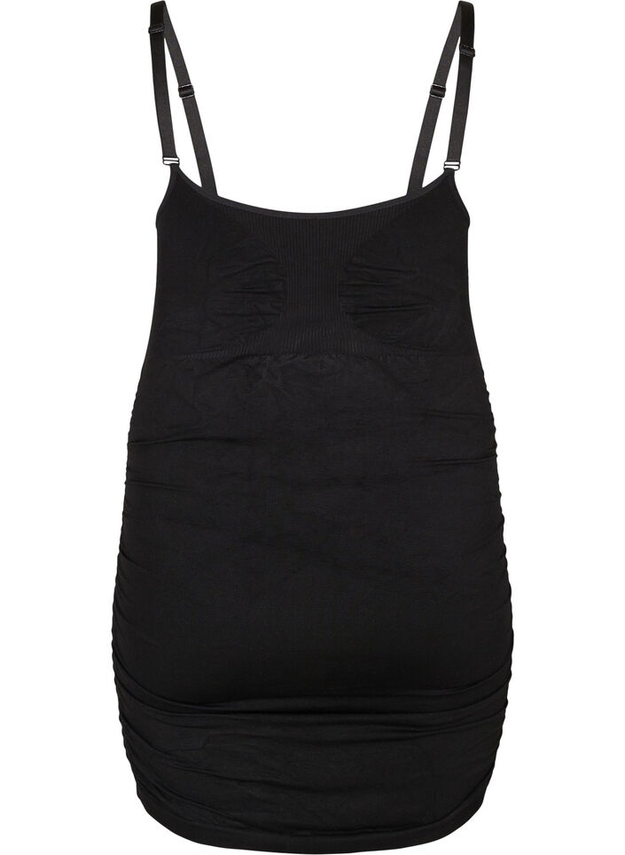 Bezszwowy top ciazowy z funkcja karmienia piersia, Black, Packshot image number 1