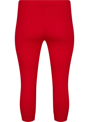 3/4-length wiskozowe legginsy w stylu basic, Tango Red, Packshot image number 1
