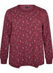 Wzorzysty top nocny, Ciemnobordowy, Packshot image number 0
