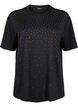 T-shirt z dzetami i okraglym dekoltem, Czarne, Packshot image number 0