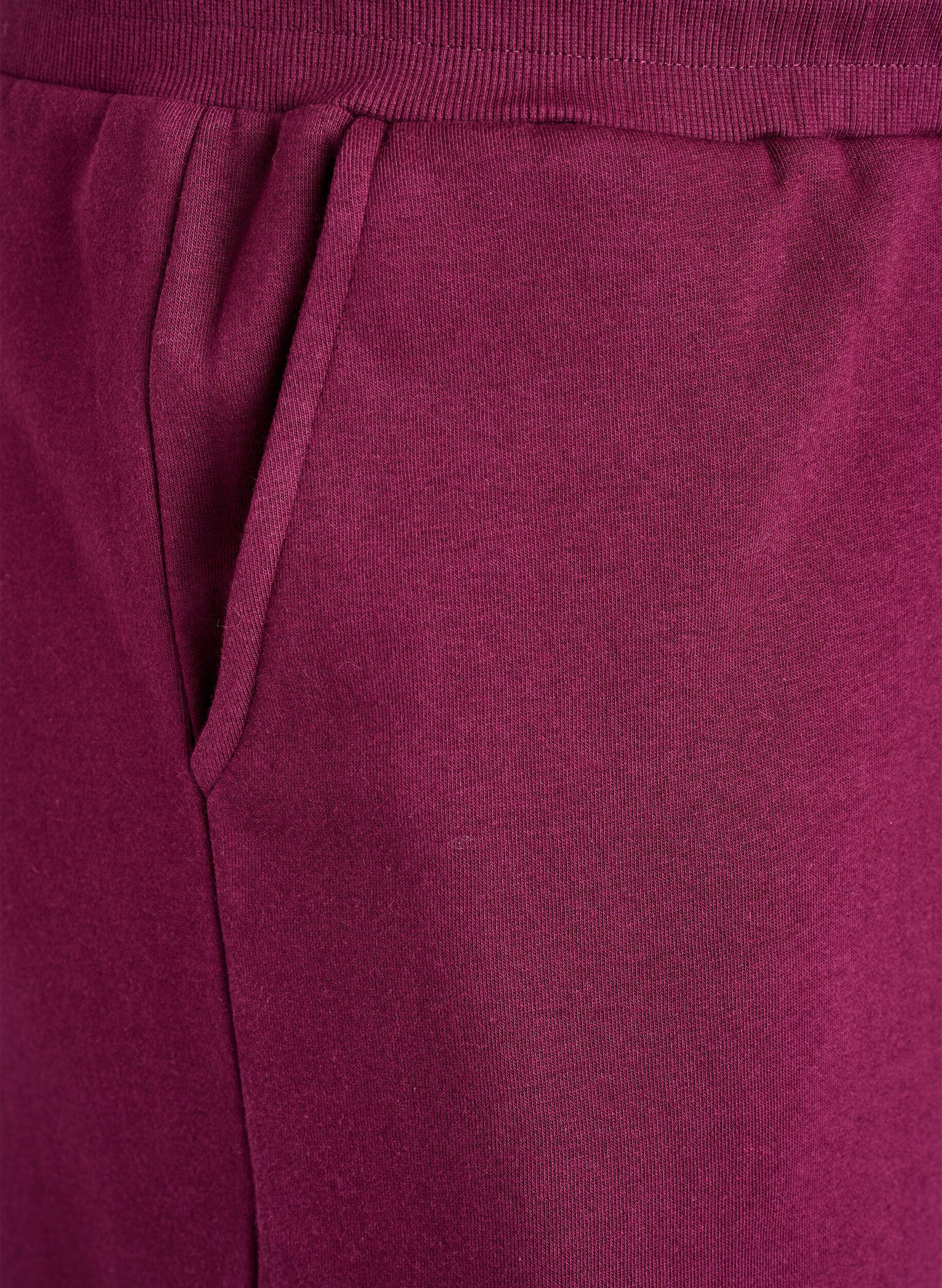 ZizziSpodnie dresowe z kieszeniami, Ciemnobordowy, Packshot image number 2