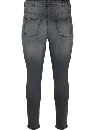 Obcisle jeansy z rozdarciami, Grey Denim, Packshot image number 1