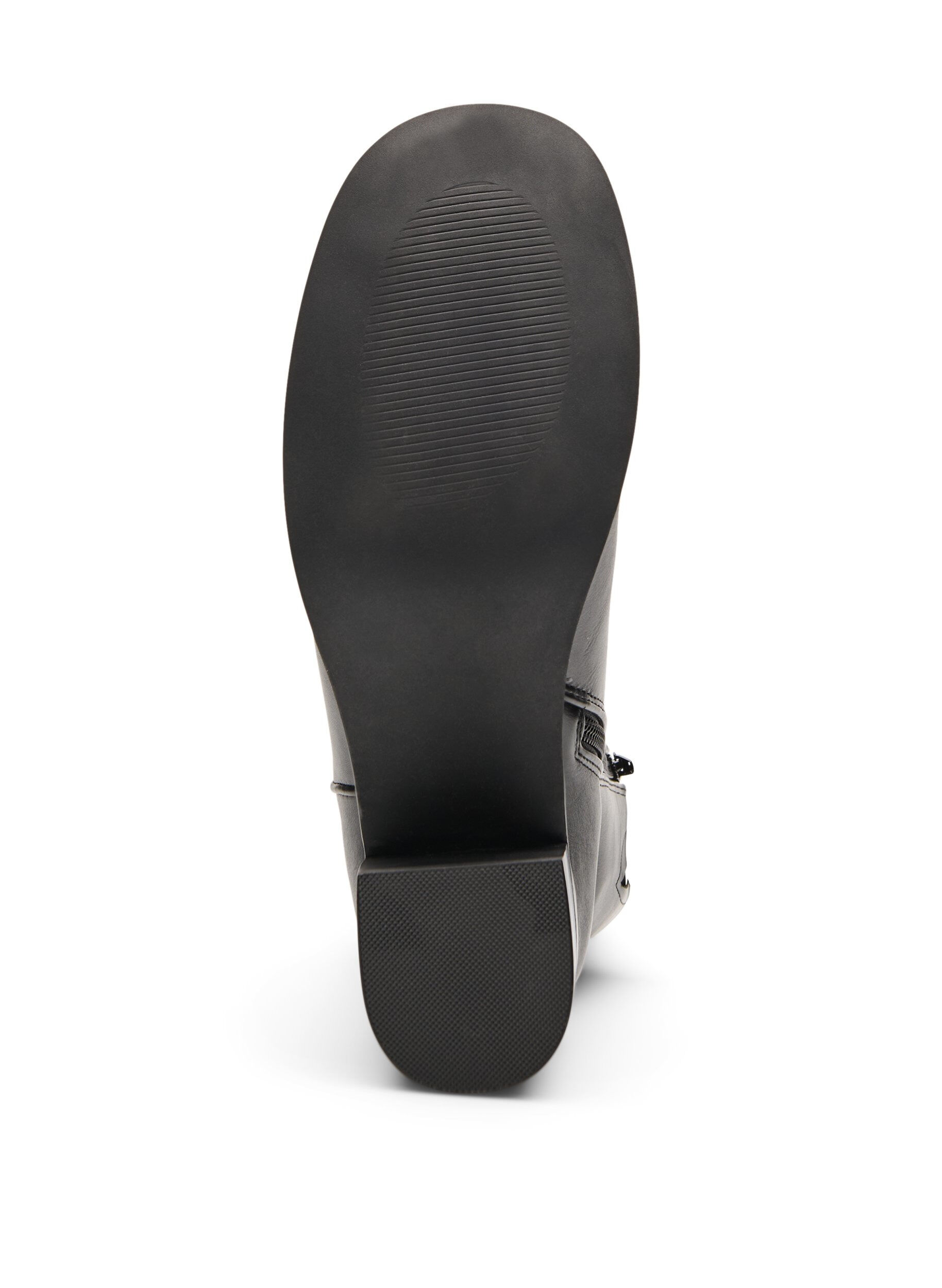 Zizzi Szerokie - Botki z okraglym noskiem i obcasem typu slupek, Czarne, Packshot image number 3