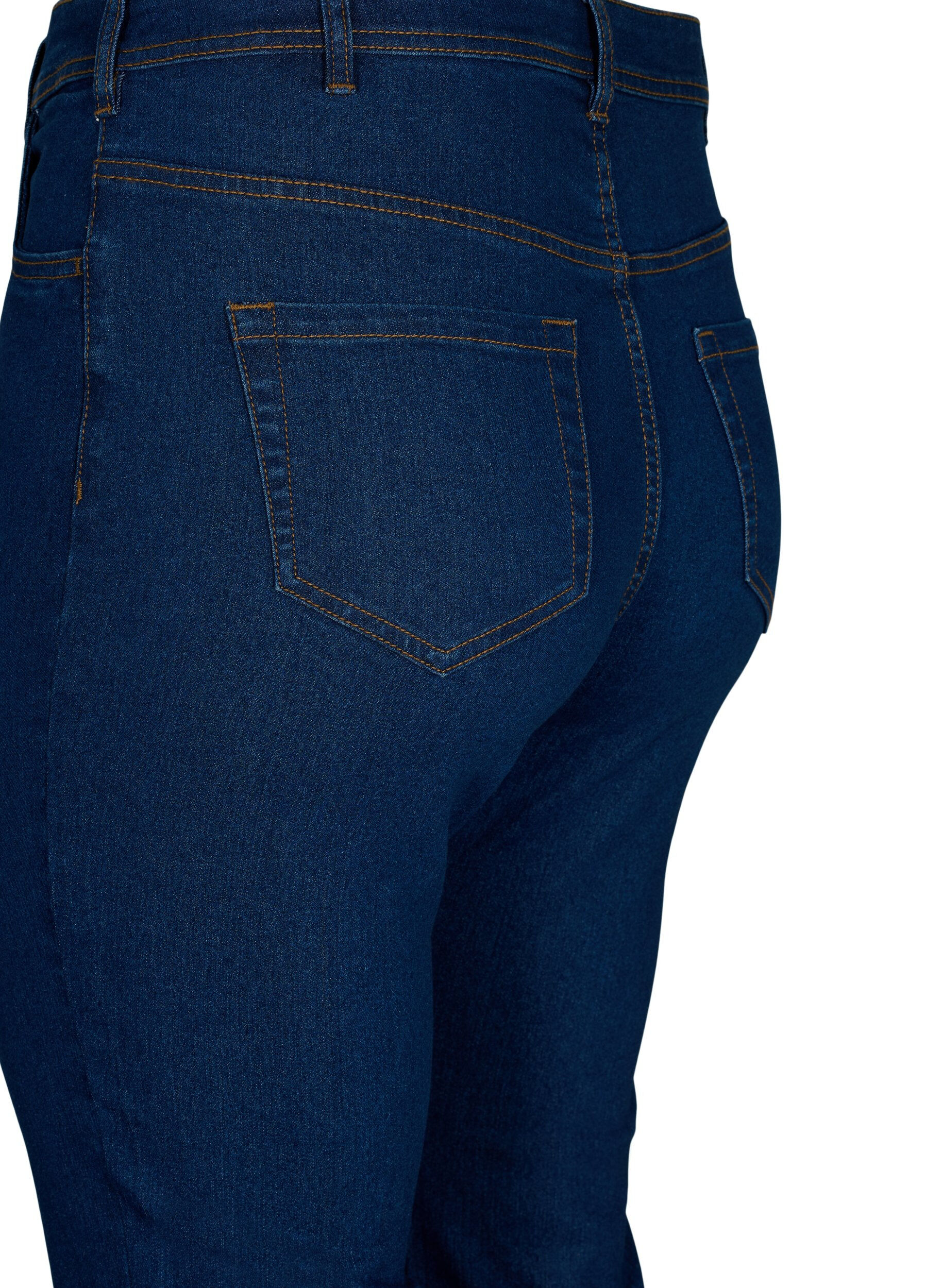 ZizziJeansy o wysokiej talii z rozcieciem na buty, Niebieskie, Packshot image number 3