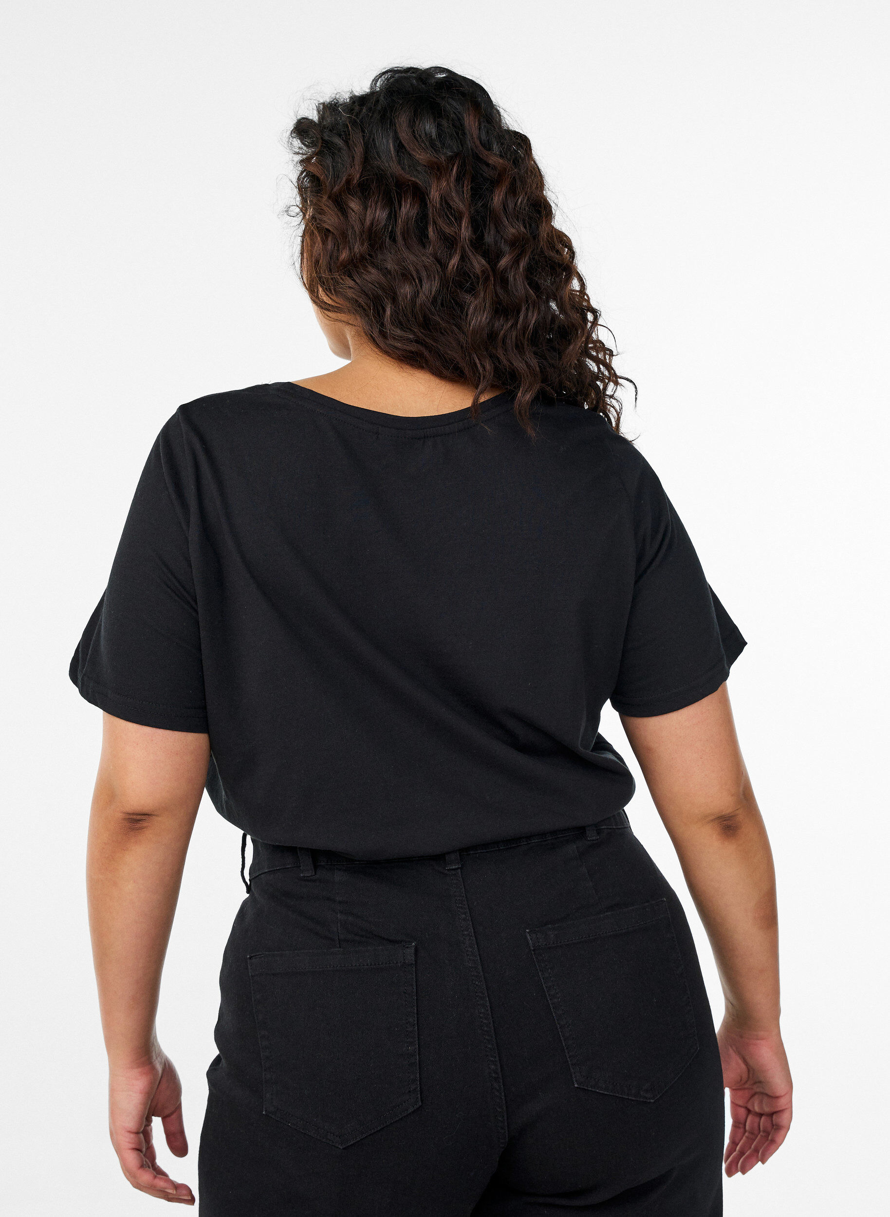 ZizziKoszulka z nadrukiem, Czarne, Model image number 2