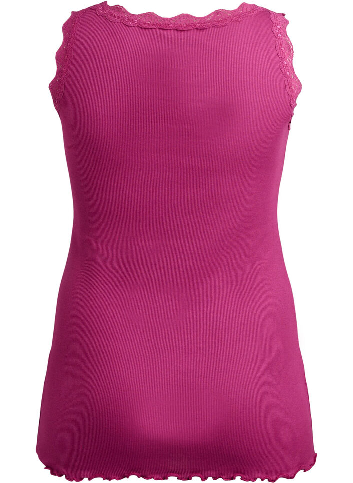 Top z koronkowym wykonczeniem, Czerwony, Packshot image number 1