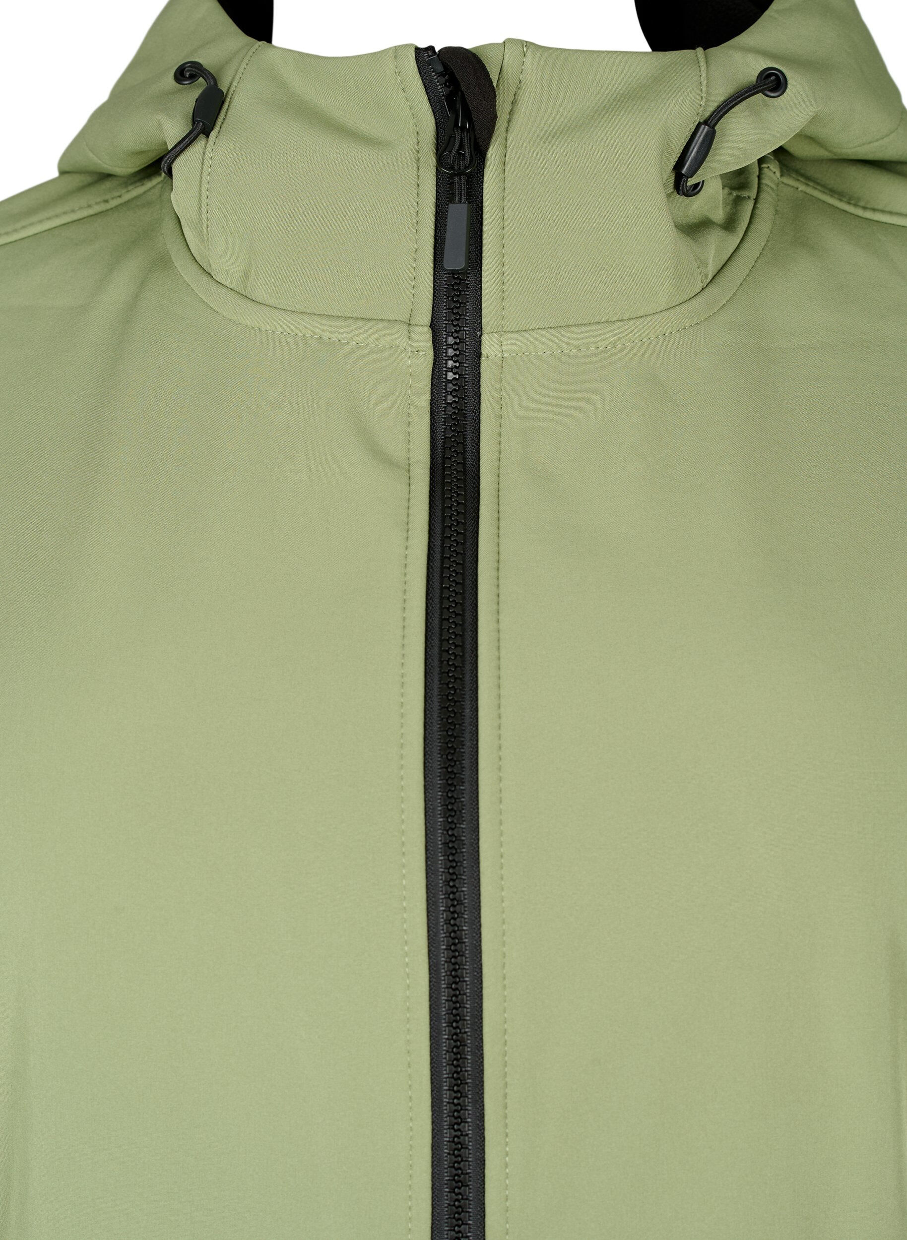 Zizzi Kr&oacute;tka kurtka softshell z kieszeniami, Oil Green, Packshot image number 2