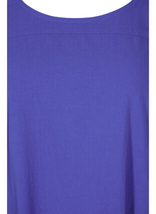 Bawelniana sukienka z krótkim rekawem, Dazzling Blue, Packshot image number 2