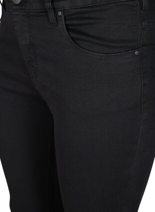 Super waskie jeansy Amy z wysokim stanem, Black, Packshot image number 2