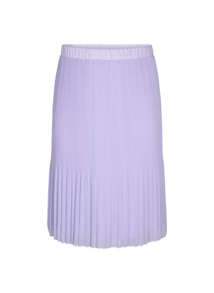 Plisowana spódnica midi, Lavender SOLID, Packshot image number 0
