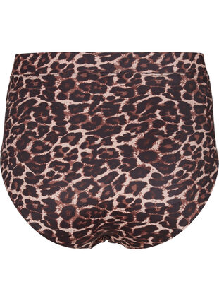 Figi damskie od bikini z nadrukiem i wysokim stanem, Autentic Leopard, Packshot image number 1