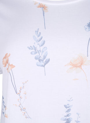 T-shirt z organicznej bawelny z nadrukiem w kwiaty, Bright W. AOP Flower, Packshot image number 2