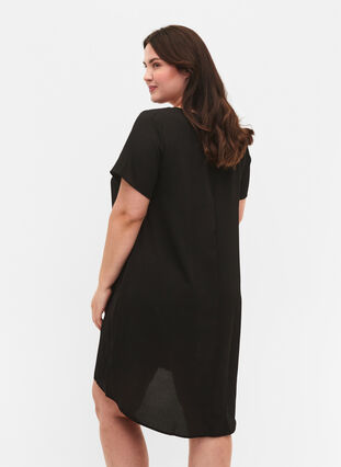 Sukienka z krótkim rekawem, Black, Model image number 1