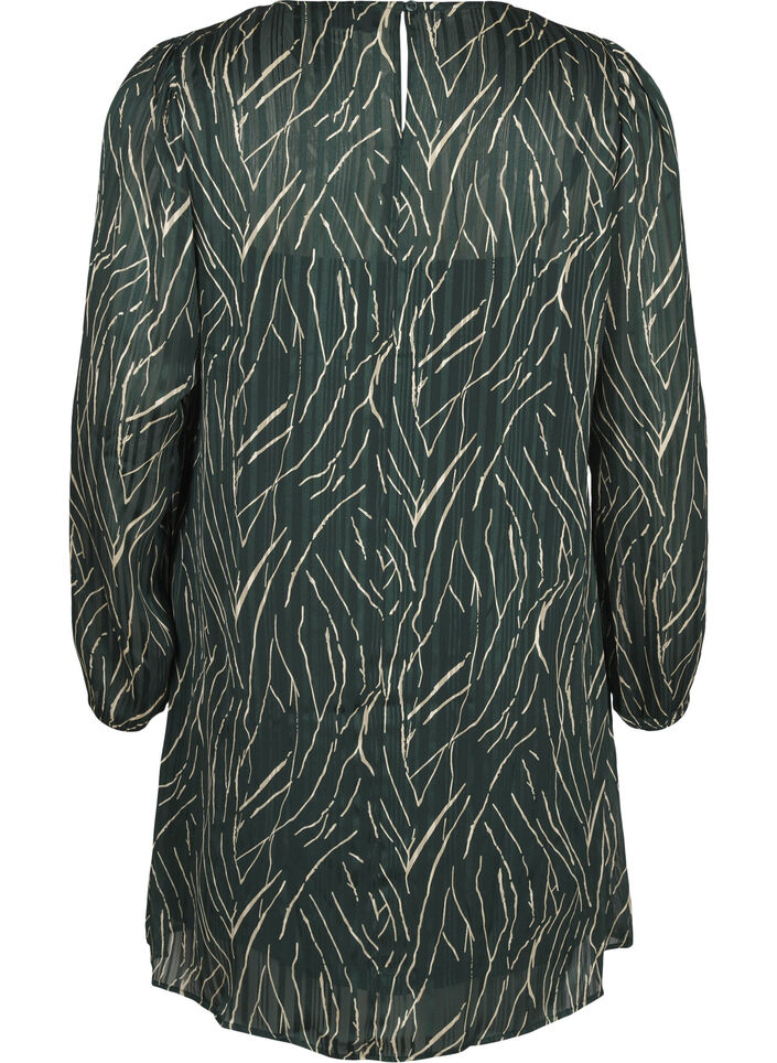 Krótka sukienka z nadrukiem i okraglym dekoltem, Scarab Safari AOP, Packshot image number 1