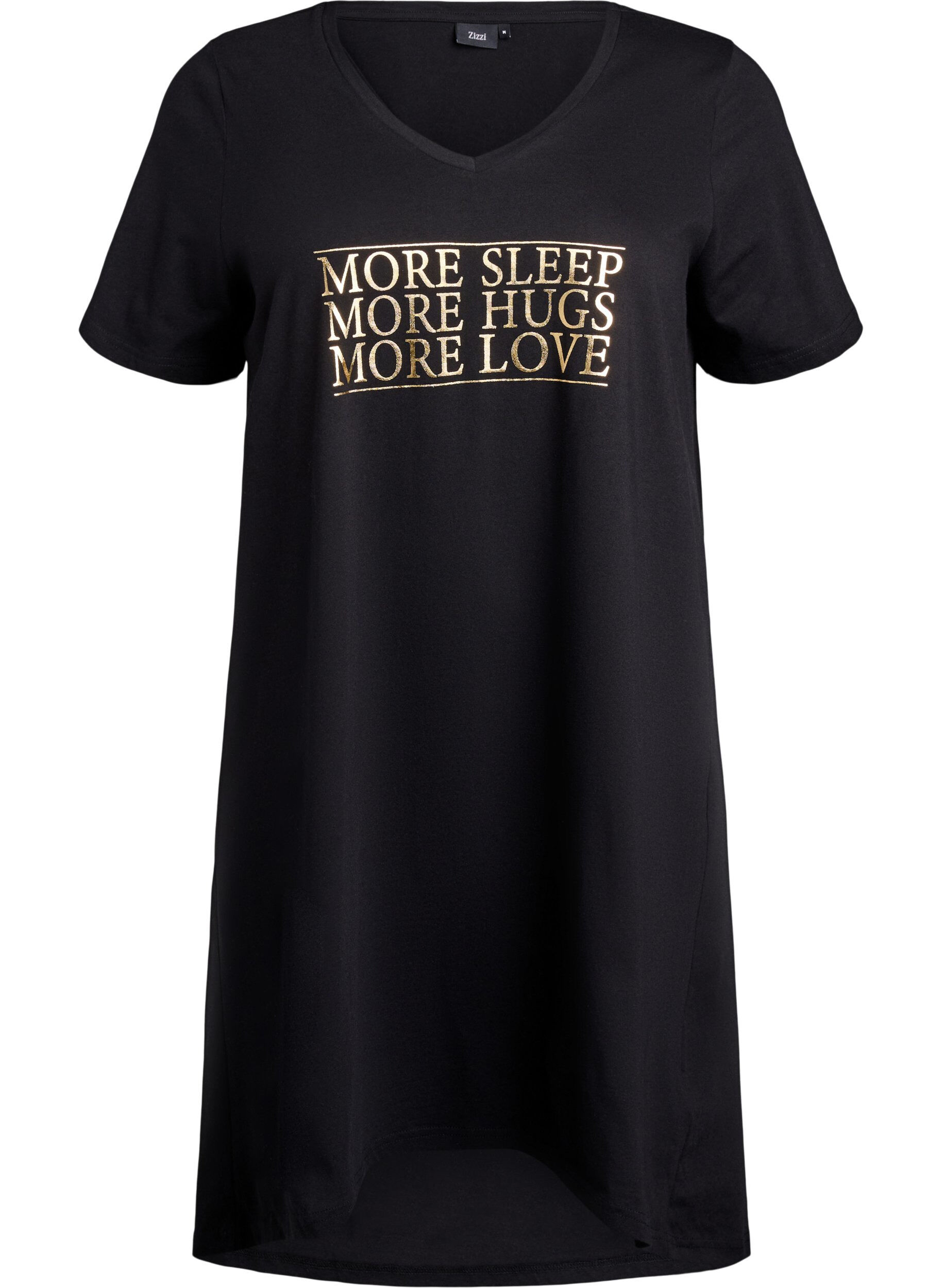 Zizzi Koszula nocna z bawelny organicznej z dekoltem w szpic, , Packshot image number 0