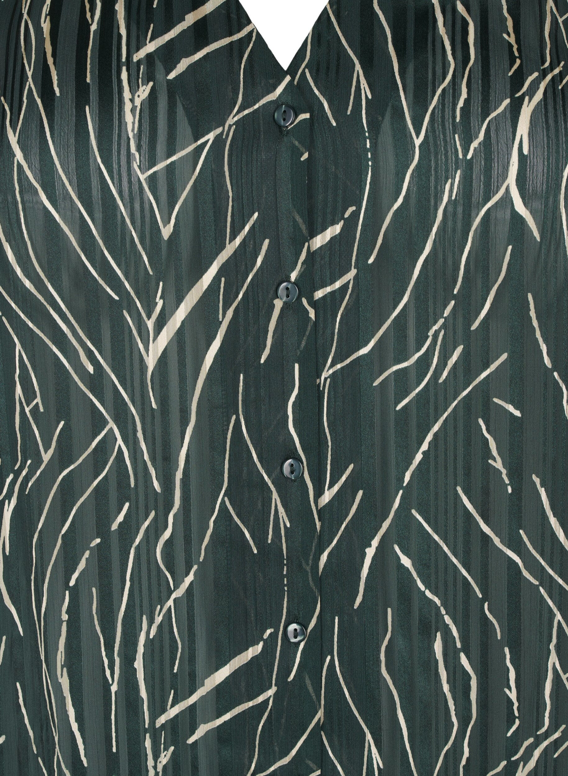 Zizzi Koszula z dlugimi rekawami i guzikami, Zielony, Packshot image number 2