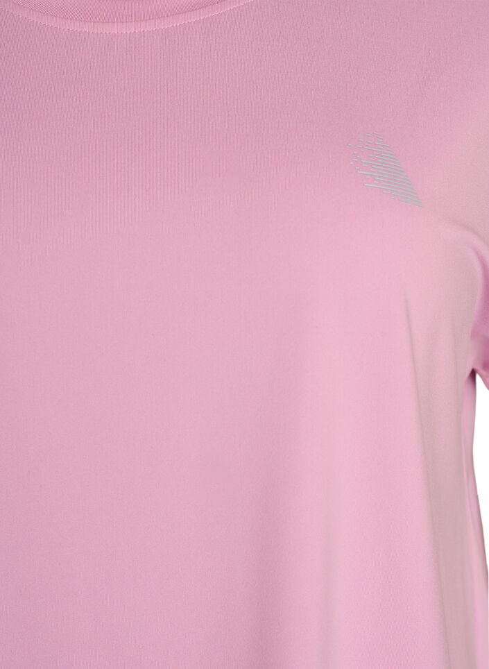 Koszulka treningowa w jednolitym kolorze, R&oacute;żowy, Packshot image number 2