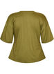 T-shirt z drapowaniem, Zielony, Packshot image number 1