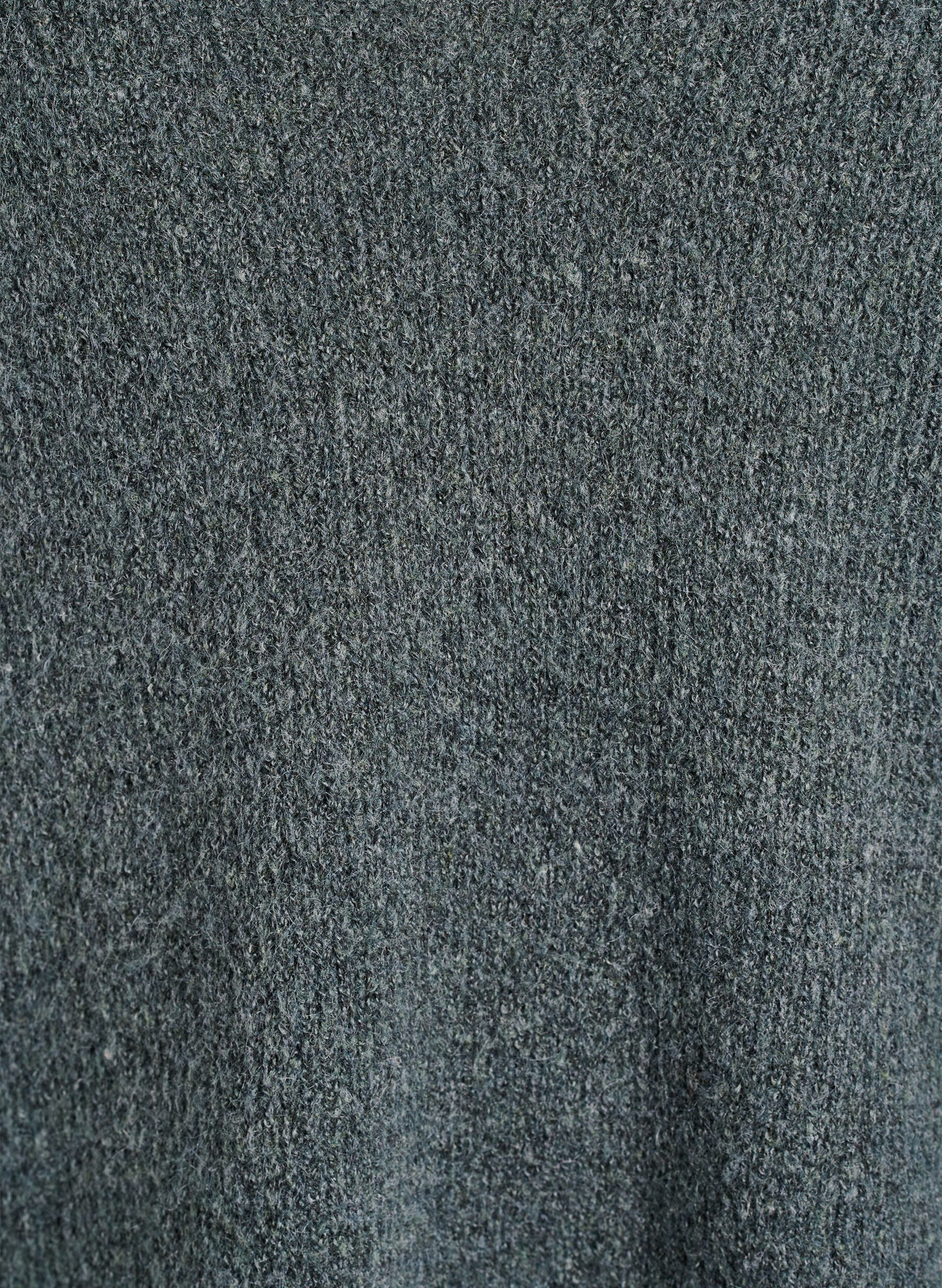 Zizzi Dzianinowa bluzka z dekoltem w szpic i raglanowymi rekawami, Zielony, Packshot image number 2