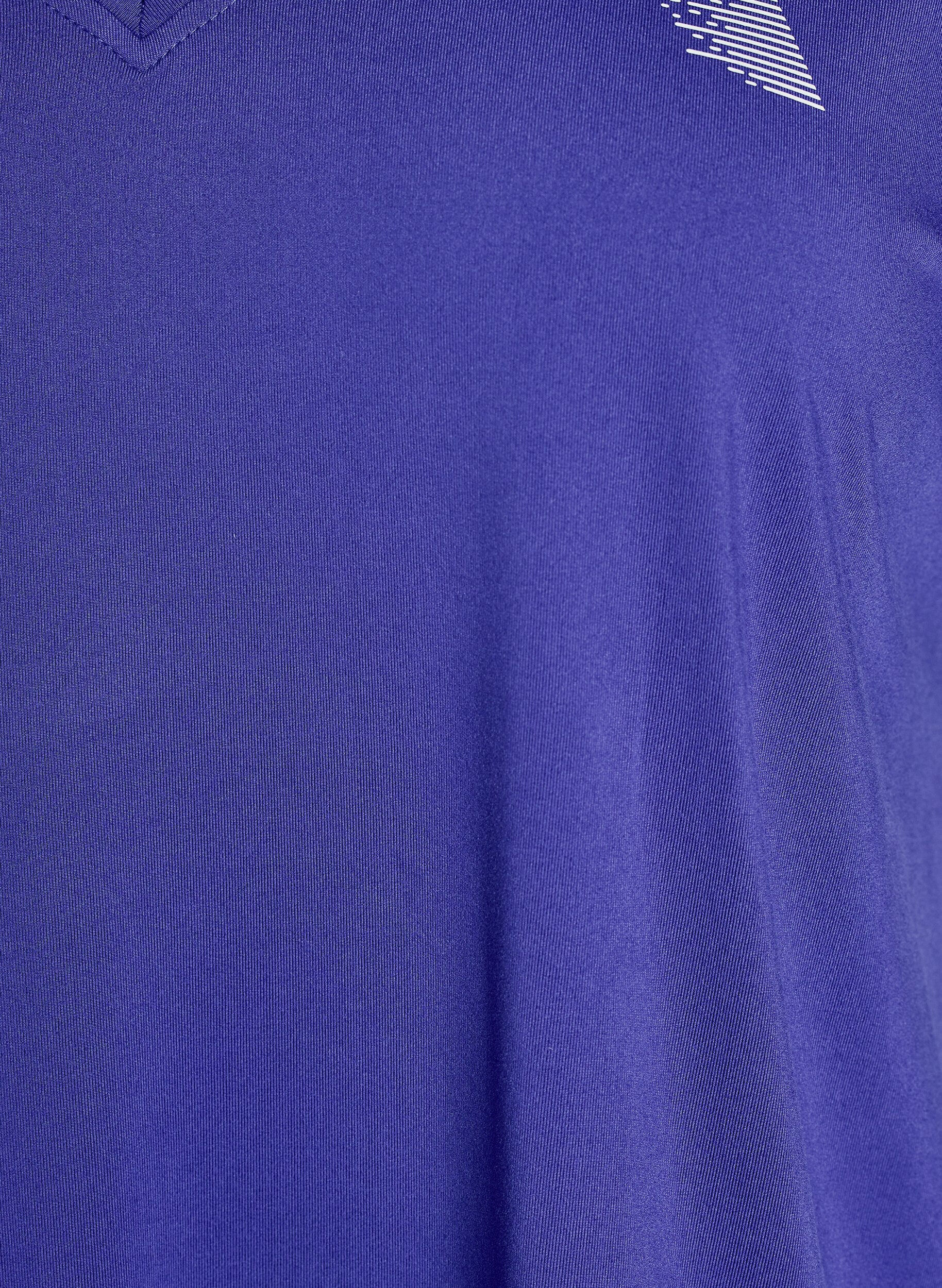 Zizzi Luzna koszulka treningowa z dekoltem w szpic, Fioletowy, Packshot image number 2