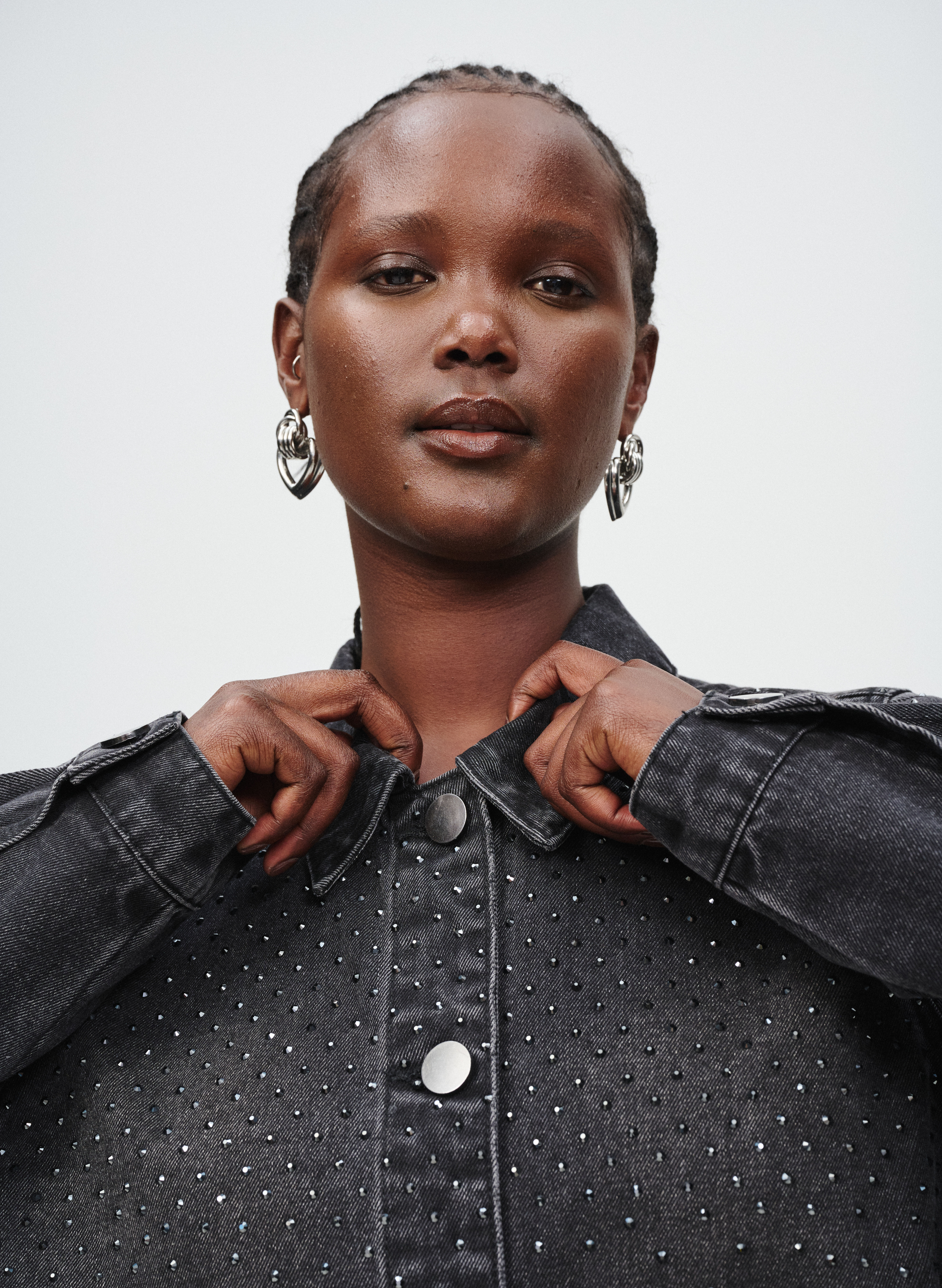 Zizzi Denim z kamiennymi detalami, , Model