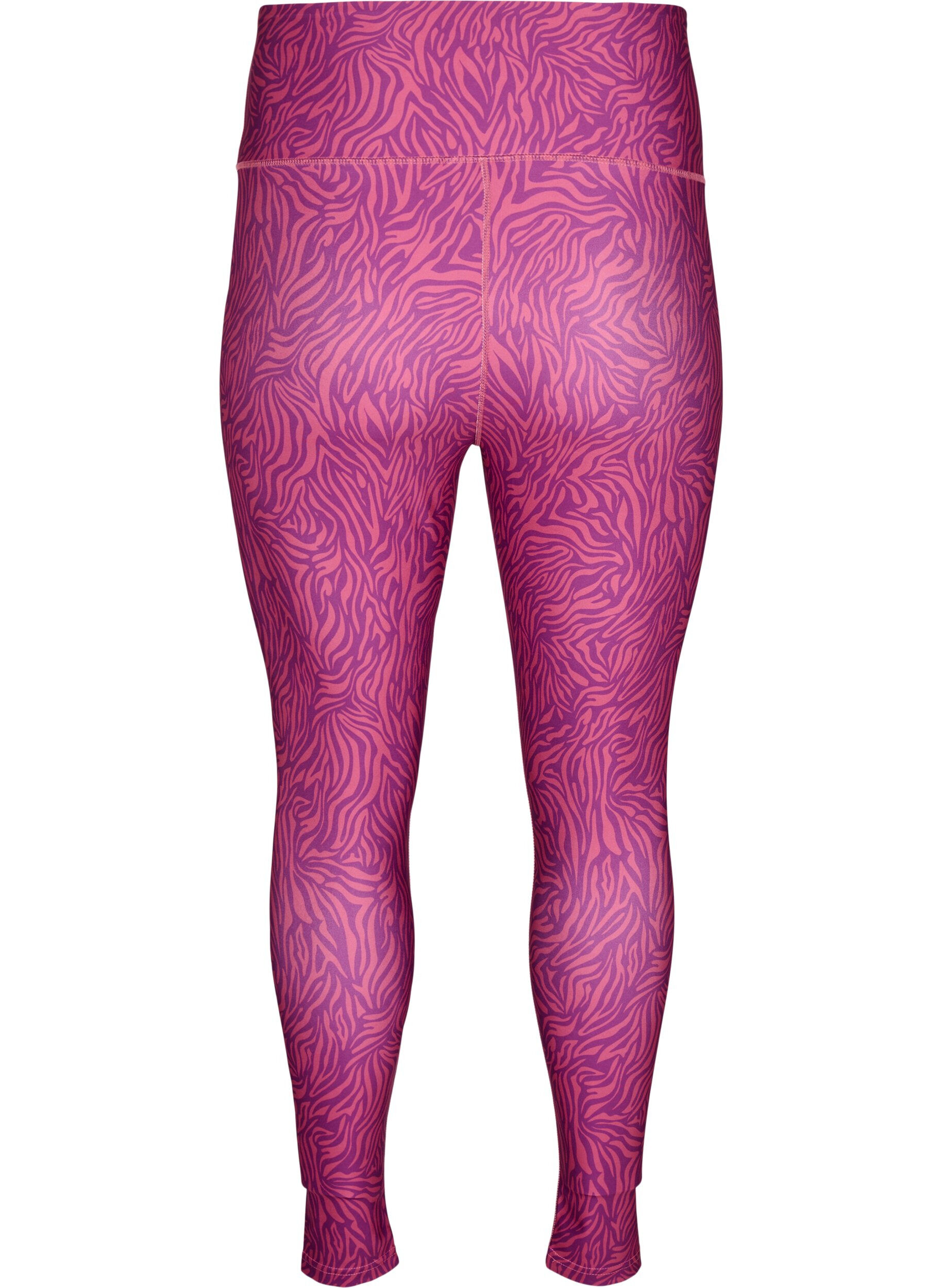 Zizzi Legginsy treningowe 7/8 ze zwierzecym nadrukiem, Charisma AOP, Packshot image number 1