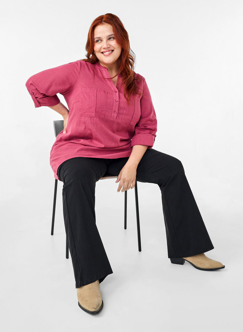 Bawelniana tunika z rekawami 3/4, Malaga, Image image number 0