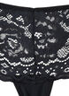 G-stringi z koronkowa lamówka (3-pak), Czarne, Packshot image number 3