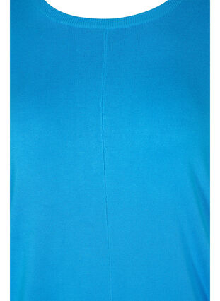 Dzianinowa tunika z mieszanki wiskozy, Malibu Blue, Packshot image number 2
