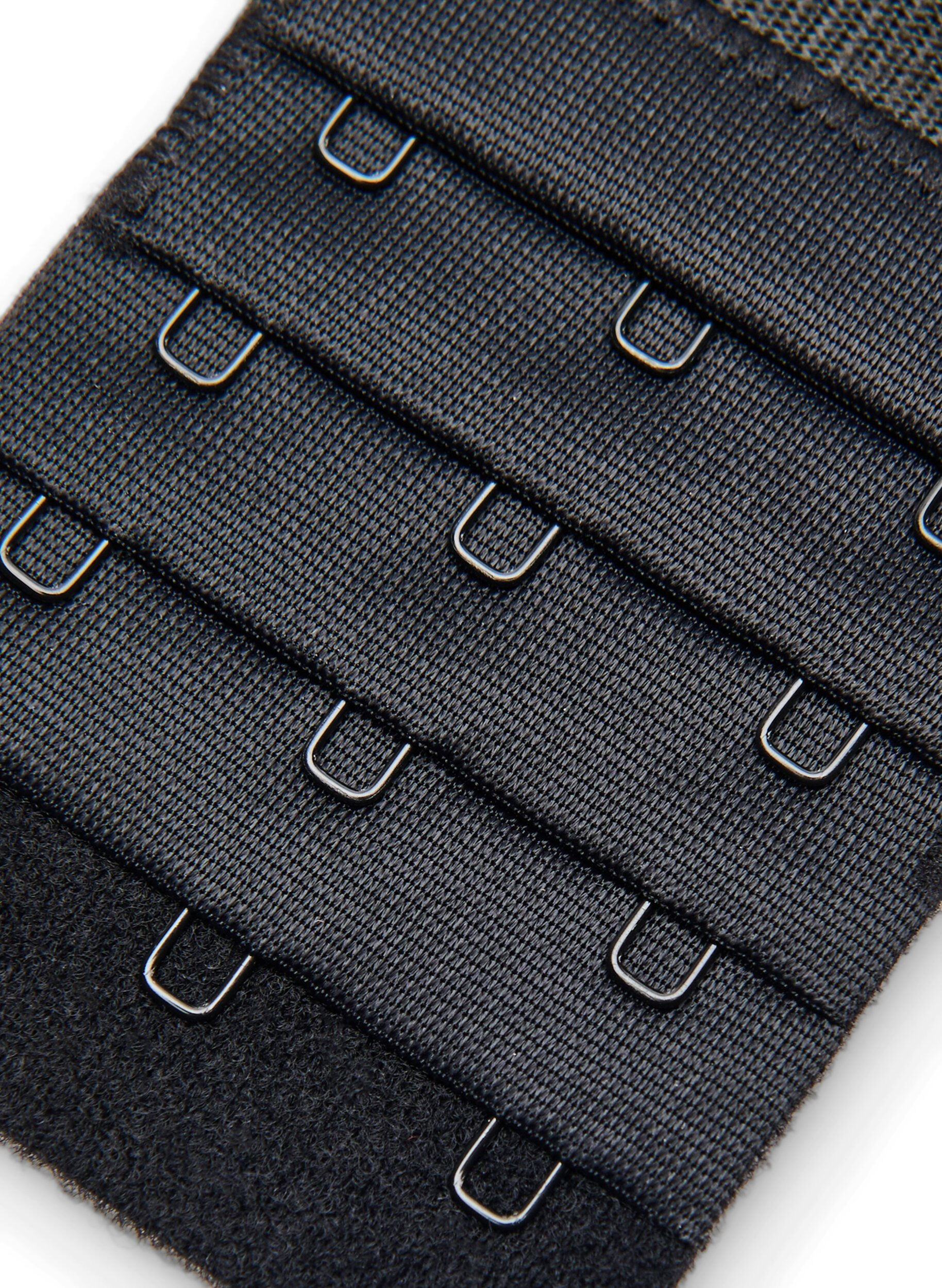 ZizziPrzedluzacz do biustonosza z trzema haczykami, Czarne, Packshot image number 2