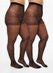 2-pack rajstopy o gestosci 20 DEN, Czarne, Packshot image number 0