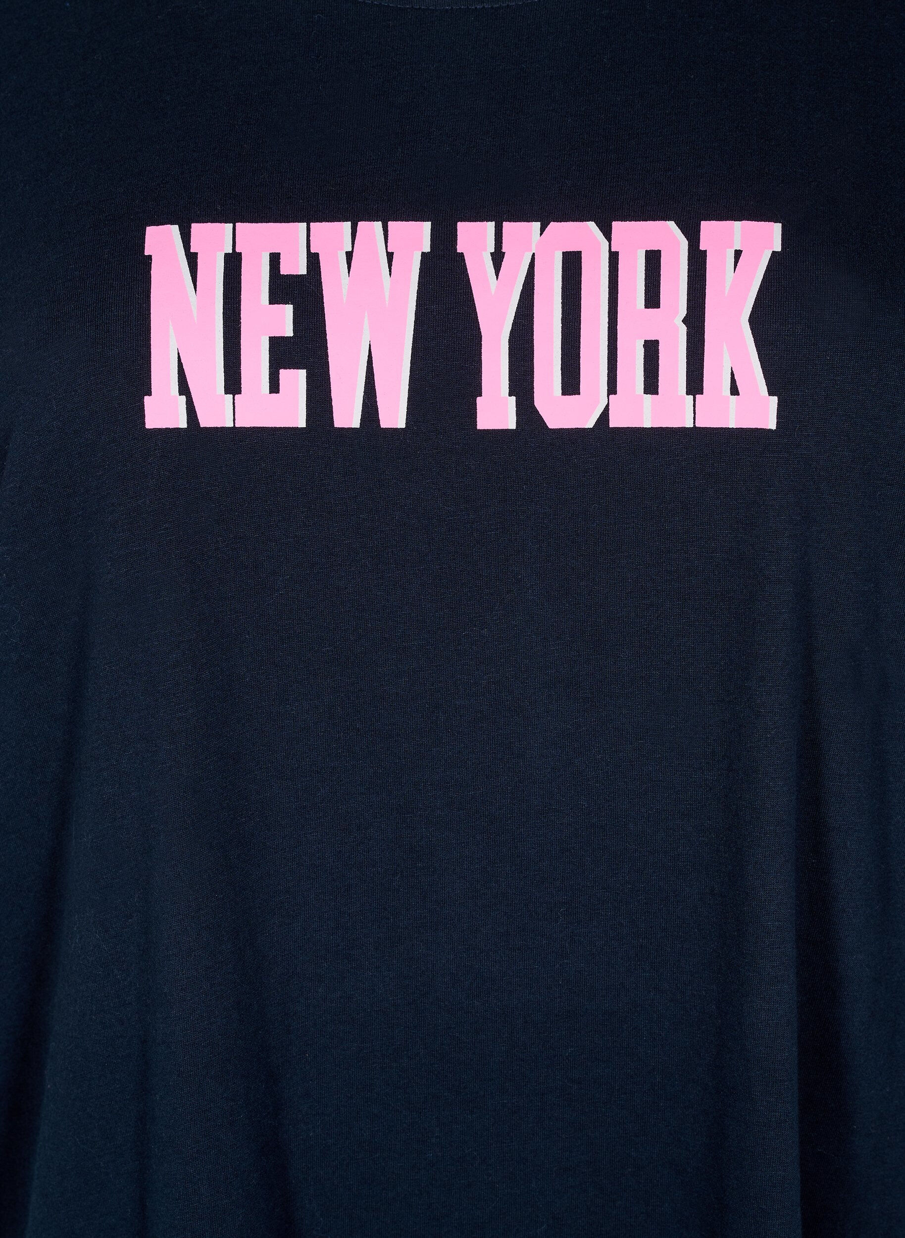 Zizzi FLASH - T-shirt z nadrukiem, Niebieskie, Packshot image number 2