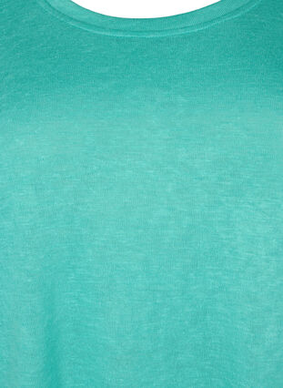 Bluzka z rekawem 3/4, Turquoise, Packshot image number 2