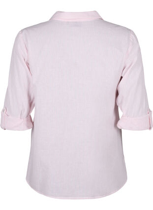 Bluzka koszulowa z zapieciem na guziki, Rosebloom White, Packshot image number 1