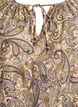 Bluzka z wiskozy z nadrukiem w paisley i wiazaniem, Ż&oacute;łty, Packshot image number 2