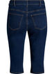 Spodnie capri ze sciagaczem w talii, slim fit, ze stretchowego denimu, Niebieskie, Packshot image number 1