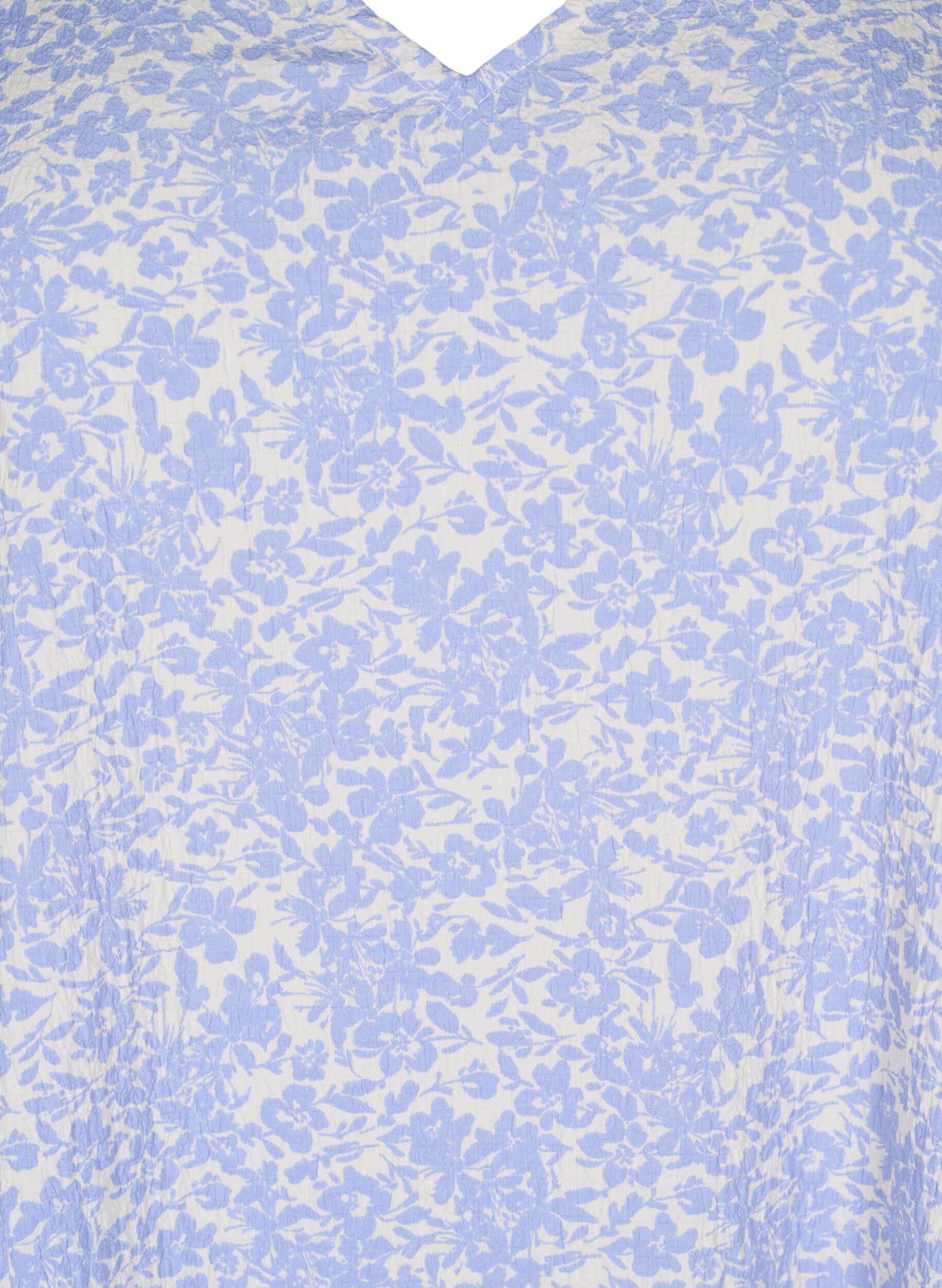 Zizzi FLASH - Sukienka z kr&oacute;tkim rekawem i dekoltem w serek, Niebieskie, Packshot image number 2