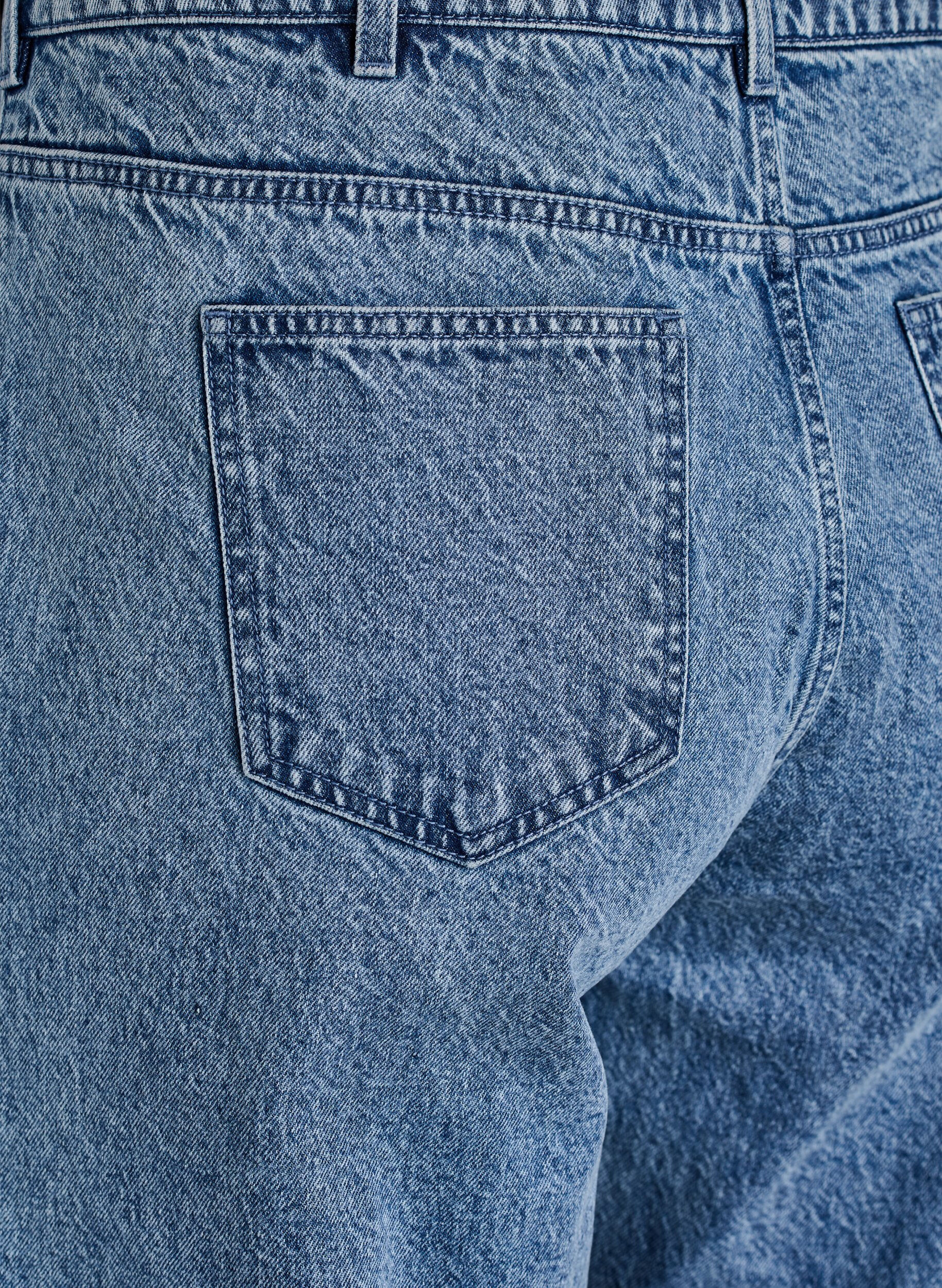 ZizziJeansy o szerokim kroju z detalami na szwie, Niebieskie, Packshot image number 3