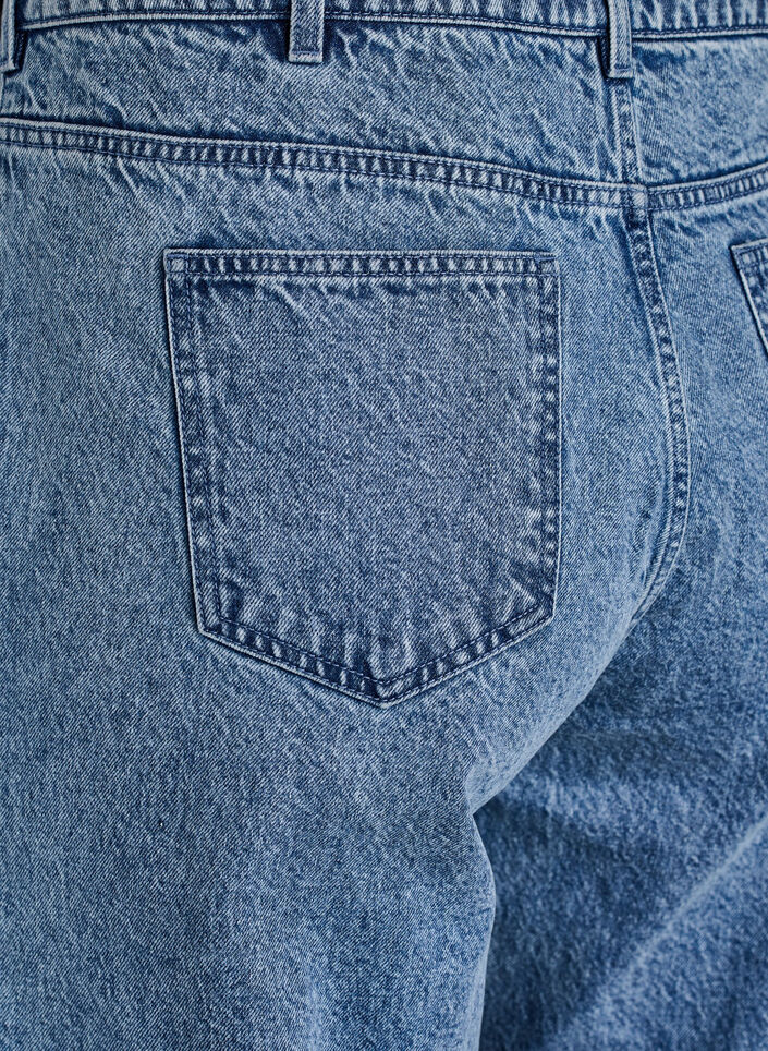 Jeansy o szerokim kroju z detalami na szwie, Niebieskie, Packshot image number 3