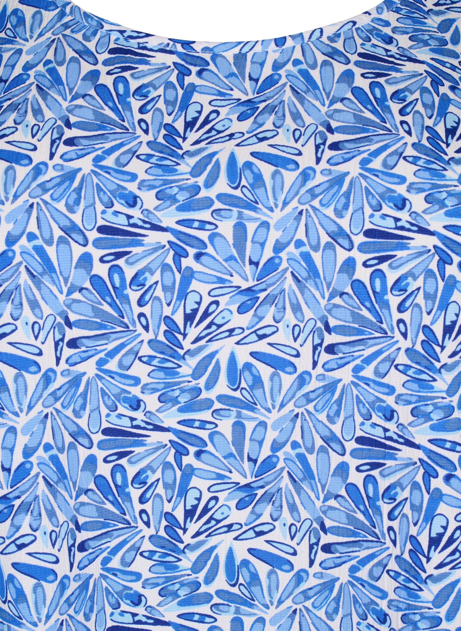 Zizzi FLASH &ndash; top bez rekaw&oacute;w z nadrukiem, Niebieskie, Packshot image number 2