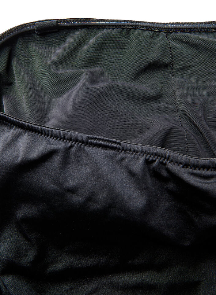 Tankini z wyjmowanymi miseczkami i regulowanymi bokami, Czarne, Packshot image number 4